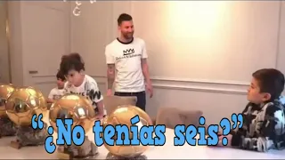 La sorpresa del hijo de Messi que no entendía por qué su padre tenía 7 balones de oro