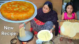 গরম পানিতে রুটি দিয়ে এতো সুন্দর রেসিপি হয়, না দেখলে বিশ্বাস করবেন না, cheese paratha cake Mehek
