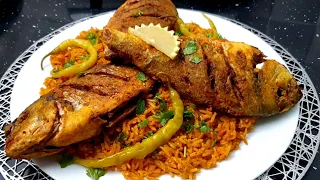 سمك دوراد مقلي بطريقة تخليه طري من داخل و مقرمش من برا مع أطيب صيادية