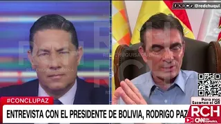 INCISIVA ENTREVISTA DE FERNANDO DEL RINCON A RODRIGO PAZ POR LA CRISIS EN BOLIVIA