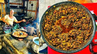 জলিল কাক্কুর হোটেলে ভাগা চিংড়ী ভুনা, দেশী মুরগীর রান এবং চামড়া, তুলারডাটি মাছ 🔥 আহারে কি স্বাদ!!!