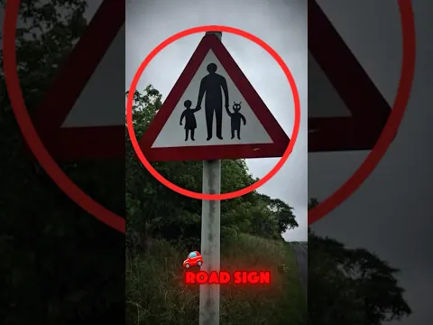 The Children-Crossing Sign That Looks Like It’s Summoning a Demon Child 👹