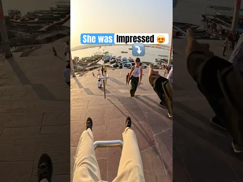 She was impressed 😍 #sliding #parkour #reactionvideo #funny #shorts