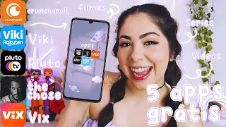 5 APLICATIVOS par assistir FILMES E SERIES GRATIS *sem pirataria*