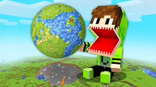 COMI o MUNDO INTEIRO do MEU AMIGO no Minecraft
