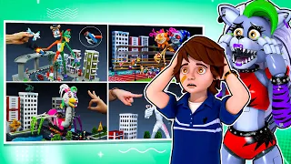 DIY FNAF Security Breach ALL CHARACTERS in CLAY REACT with Roxanne Wolf and Gregory