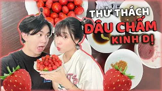 Thử Thách Ăn Dâu 🍓 Chấm Kinh Dị Cùng Cindy và Bùi Thanh Văn |TIKE OFFICIAL