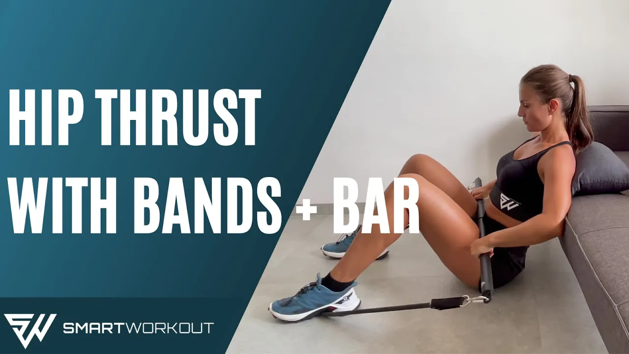 Image Hip Thrust with Resistance Bands Bar
