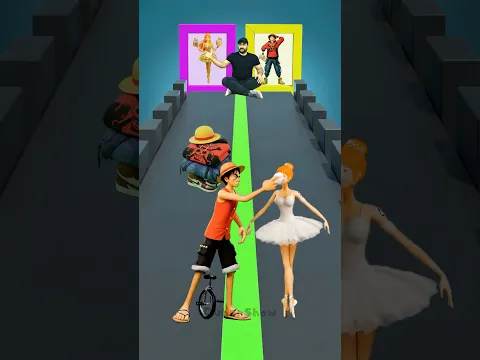 POV 🩰 Luffy and Nami in the Ballerina Run! 142% #animation