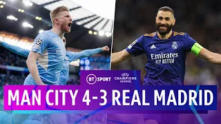 Man City v Real Madrid (4-3) | ALL-TIME CLASSIC AT THE ETIHAD! | Champions League Highlights
