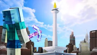 Membuat Monas di Minecraft Hardcore