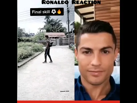 Ronaldo Reaction to viral Tutorial ⚽⚽#AllTheWayUp #Football #Footballskill