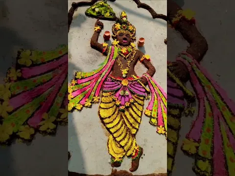 इस लडकी ने गोबर से भगवान कृष्ण को बना दिया। 😱