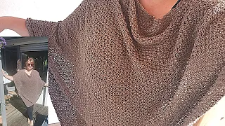 Einfachsten Poncho der Welt stricken