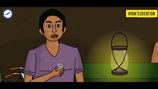 🌩️ কালবৈশাখীর সেই রাত | ভয়ংকর বাংলা ভূতের গল্প | Horror Cartoon | Ayan Creation
