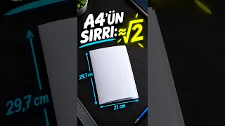 A4 kâğıdı neden 21 × 29,7 cm? 📄