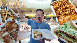 I Tried Eating At EVERY Stall In Canada's MOST Popular Asian Food Court ($100 Challenge)