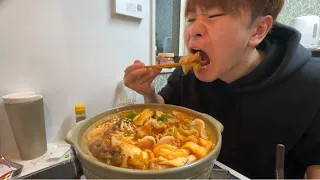 【深夜鍋】キムチ鍋ぼっちで食べる。