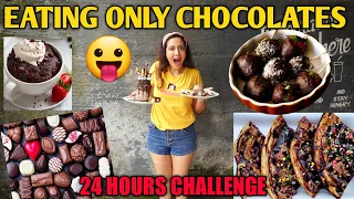 I Ate Only CHOCOLATE For 24 Hours Challenge🍫 Mazaa Aa Gaya 😉