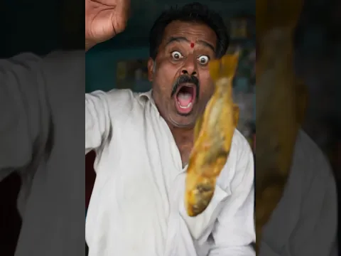 Watch His Face When The Fish Comes Out 🐟 #streetfood #shorts