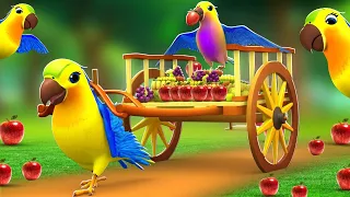 Chitti Chilakamma - చిట్టి చిలకమ్మా - Parrots 3D Animation Telugu Rhymes For children - Telugu Songs