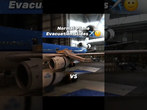 Normal Evacuation Slides Vs Tail Cone Evacuation Slides ✈️🤯