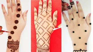 Eid Special Mehndi Designs TRICKS from Dots | Full Hand Mehndi Designs for Eid 2022 | Arabic Henna