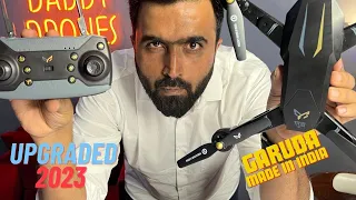 The New And Upgraded Garuda Made In India Drone With 4k 1080p Dual Camera Model 2023 By Daddy Drones
