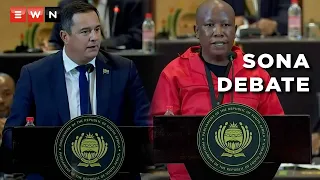 "You are a man on top and doing nothing" - opposition parties at Sona debate
