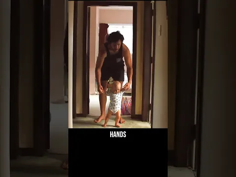 How to teach a baby to walk #shorts