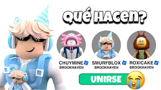 ME UNI a YOUTUBERS FAMOSOS en ROBLOX 👀