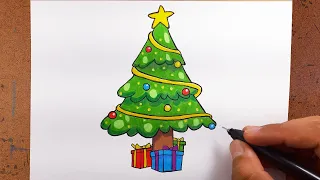 Como Desenhar uma Arvore de Natal