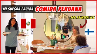 Mi suegra y mi sobrino prueban COMIDA PERUANA POR PRIMERA VEZ😱