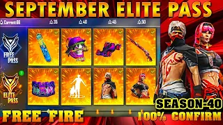 september elite pass free fire 2021 Season 40 ELITE PASS Full Video | September elite pass free fire