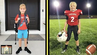 FIRST DAY of KINDERGARTEN and FIRST TACKLE FOOTBALL GAME! 🏫🏈