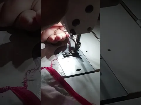 travetagem na máquina reta #costura