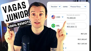 Reagindo a Vagas de Junior 100% Remoto para Exterior