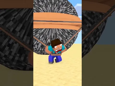 Herobrine Will Be Able To Drag Bedrock Ball 🤯 || #shorts #minecraft || @oreETV
