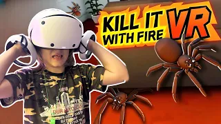 EVİMİZİ ÖRÜMCEKLER SARDI | Kill İt With Fire VR Gameplay 4K 60FPS