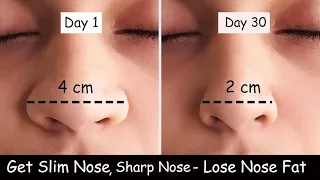 Lose Nose Fat - Get Slim Nose | Nose Reshaping Exercise | Nose Slimming, Sharp Nose, Nose Exercise