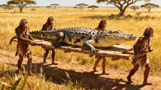 Life Millions of Years Ago | Early Humans vs the Monster Crocodile