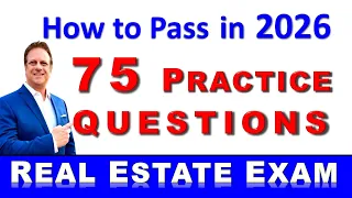 75 Questions with Answers to Pass the Real Estate Exam in 2026. Test Question Review. #realestate