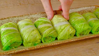 Cabbage with sweet potato is better than meat! Simple, easy and delicious cabbage recipe!