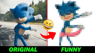 Funny Sonic the Hedgehog Drawing