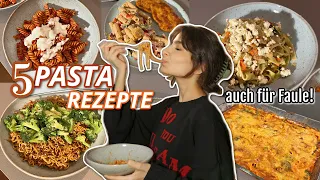 5 leckere NUDEL REZEPTE! #2 - Schnell & einfach!