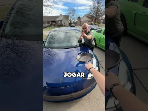 Frigideira vs Tesla 🍳 #shorts #tesla
