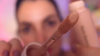 ASMR: SONS DE MAQUIAGEM DE LUXO | Interação na tela maquiando você