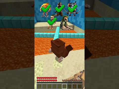 Italian Brainrot Mobs vs Obstacle Trap Course 4! #minecraft #brainrot #italianbrainrot