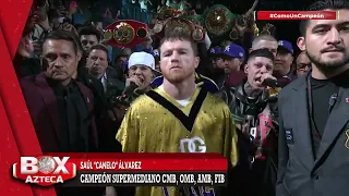 Espectacular entrada de 'Canelo' Álvarez con Santa Fe Klan | #BoxAzteca