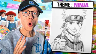 DESSINER EN 3 MINUTES SUR ROBLOX : VERSION MANGA !